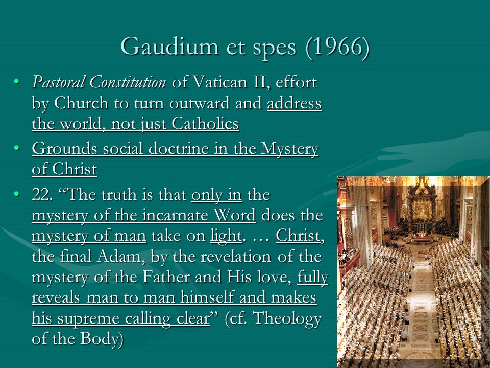 Gaudium et Spes - Lecture notes 1 - Gaudium et Spes Pastoral Constitution  on the Church in the - Studocu