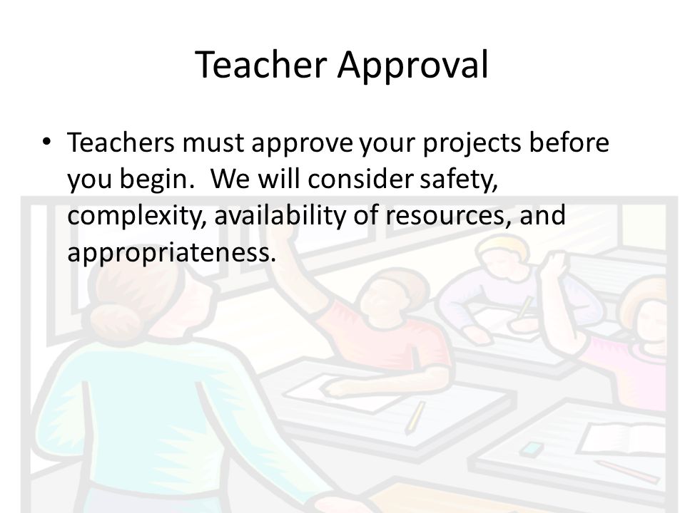 Teacher Approval