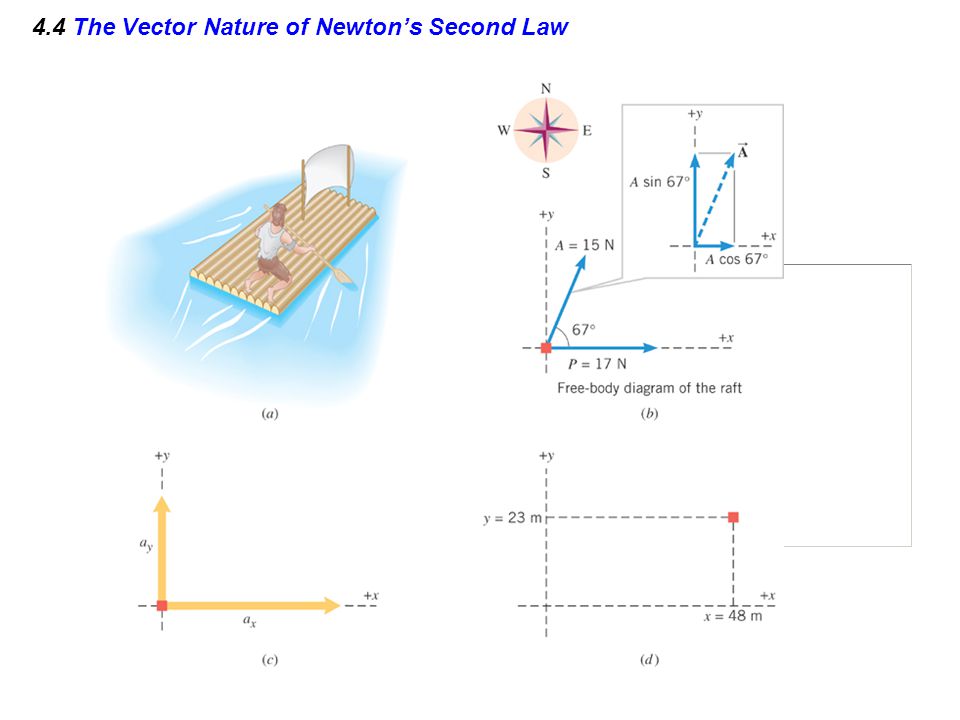 4.4 The Vector Nature of Newton’s Second Law