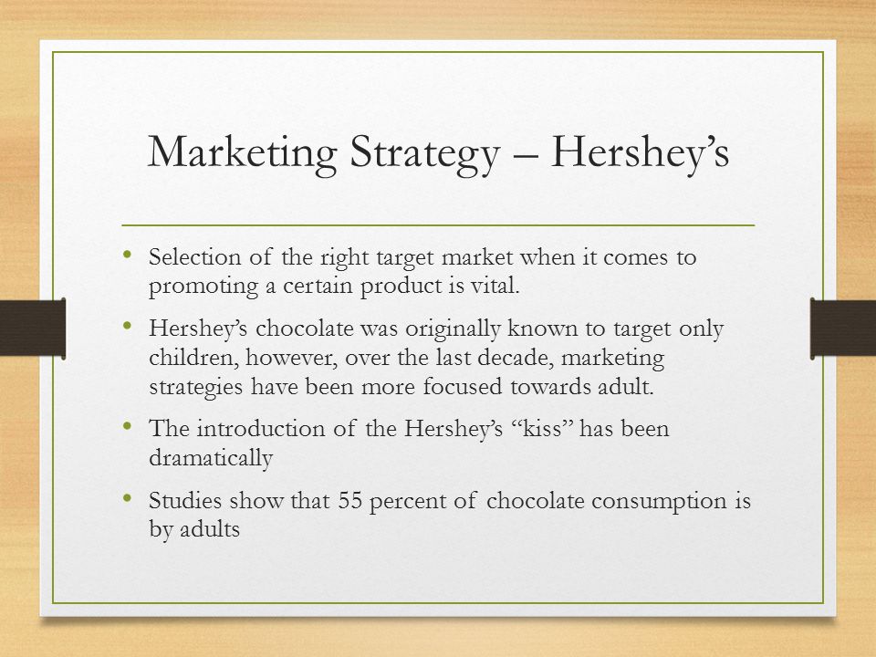 hershey marketing strategy