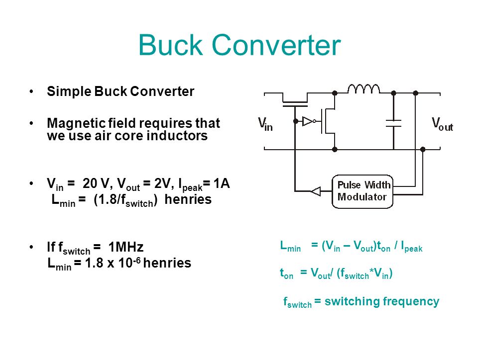 DC-DC Buck Converter in Inner Detector Environment - ppt download