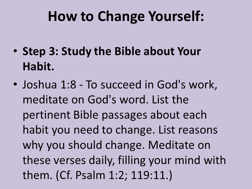 bible verses about change