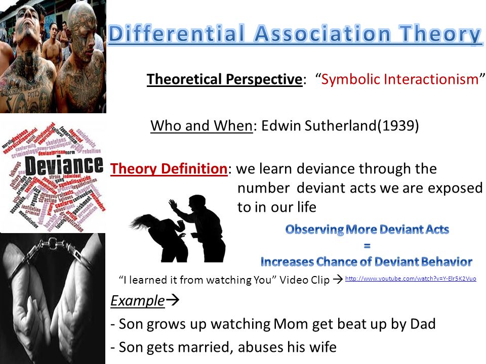 differential association theory example