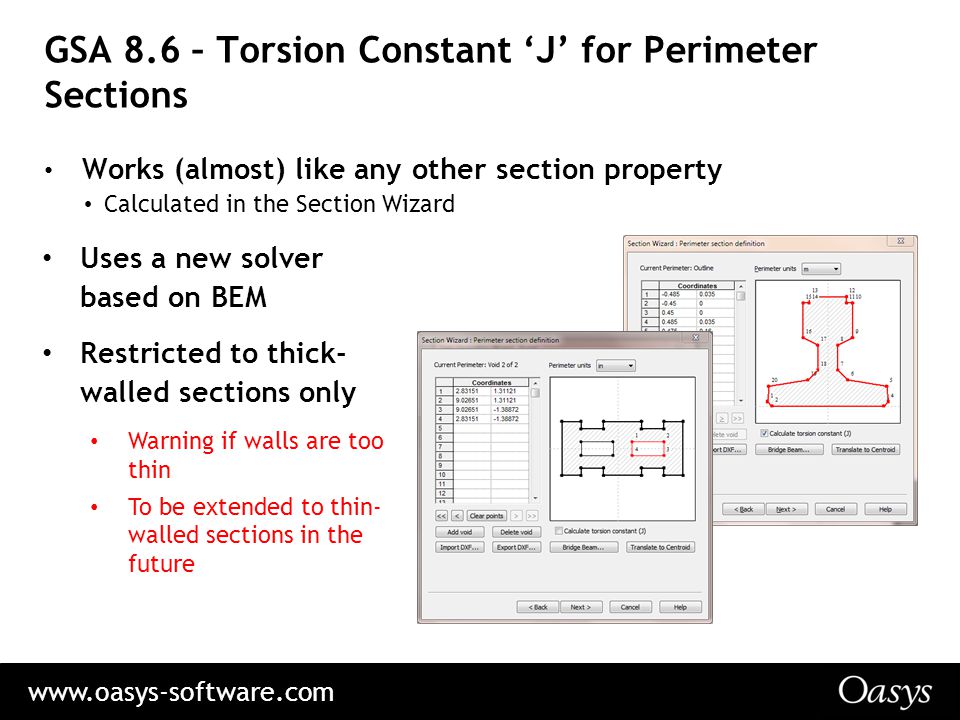 GSA 8.6 – Torsion Constant ‘J’ for Perimeter Sections