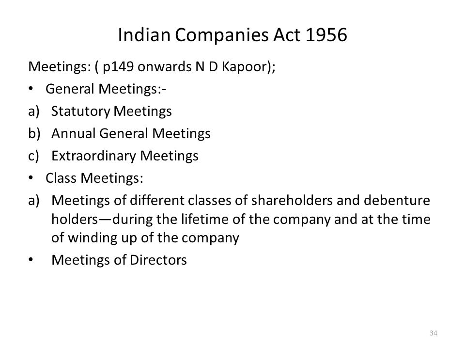 quorum for board meeting companies act 1956