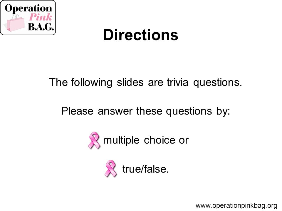 Test Your Knowledge Of Breast Cancer Ppt Video Online Download