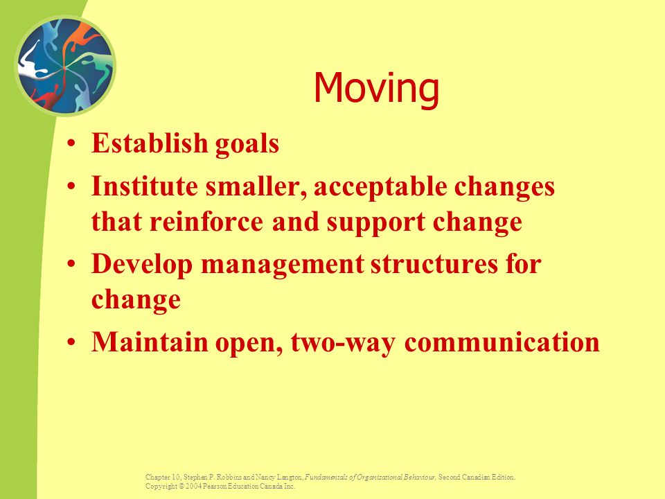 Moving Establish goals