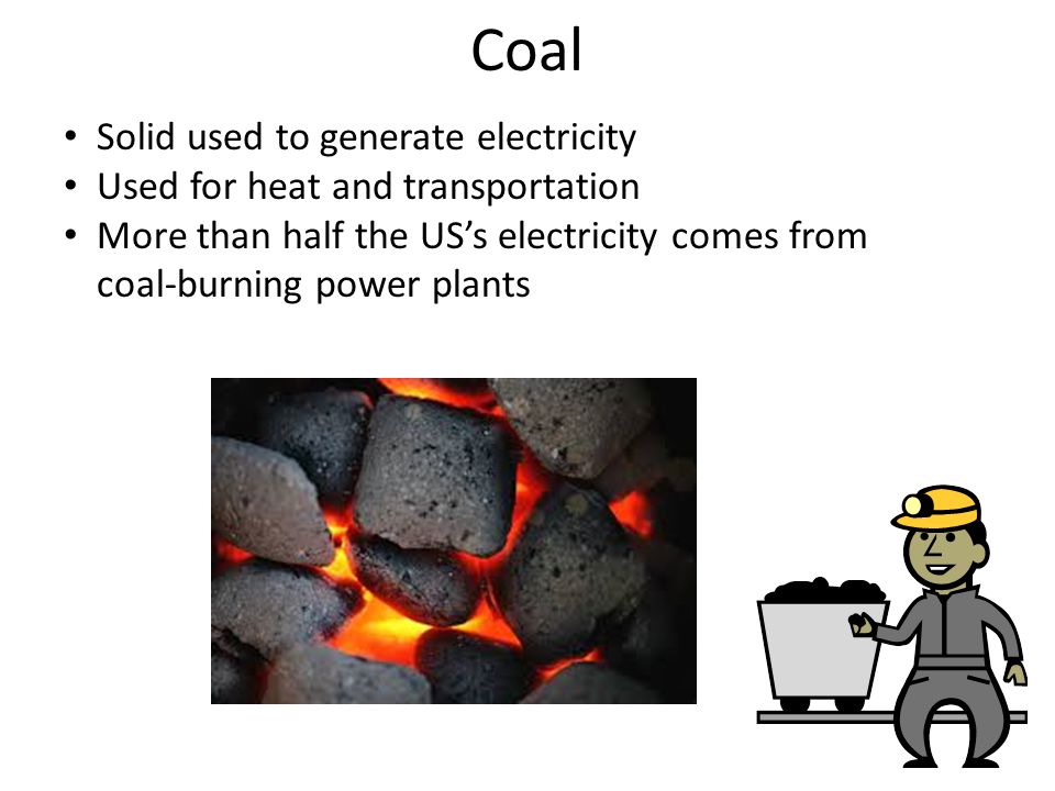 Coal Solid used to generate electricity