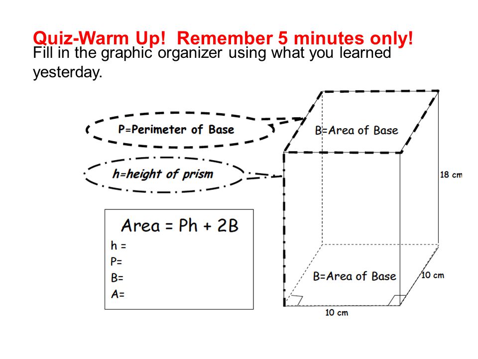 Quiz-Warm Up! Remember 5 minutes only!