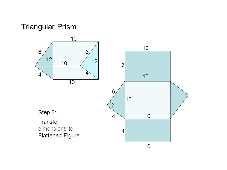 Triangular Prism Step 3: 4 10