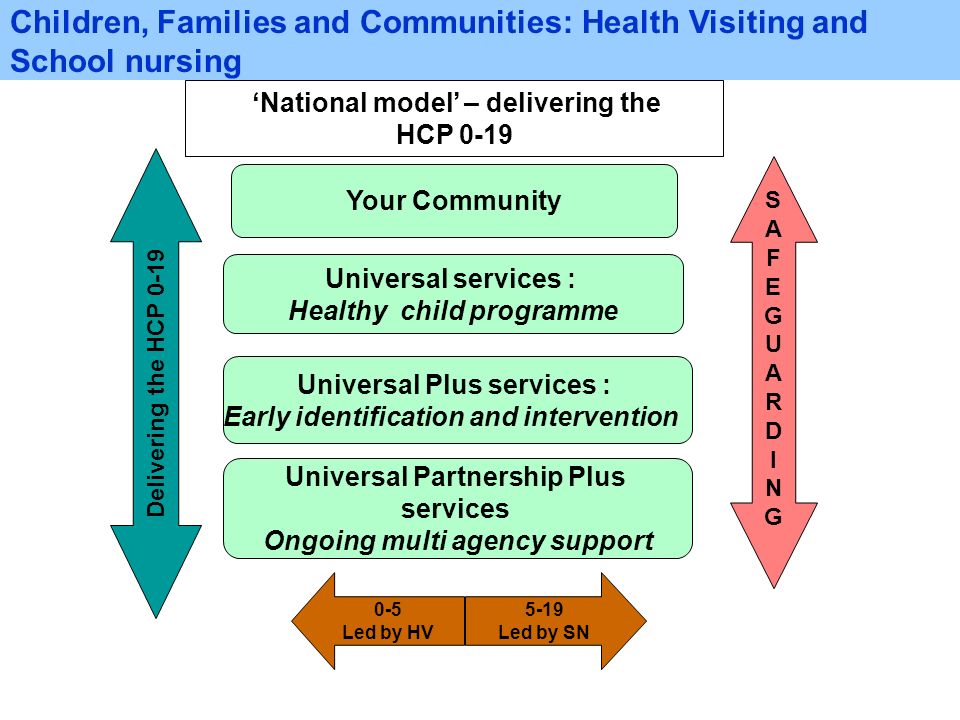 Children, Families and Communities: Health Visiting and School nursing