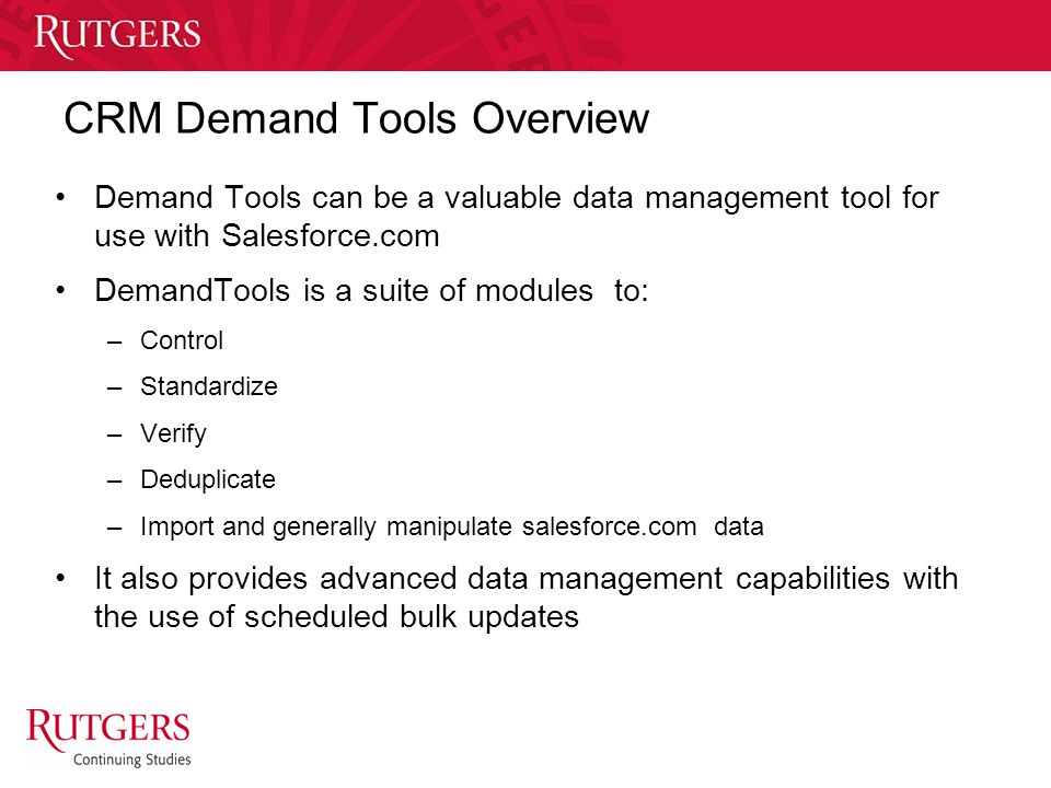 Demand Tools Salesforce - ppt download