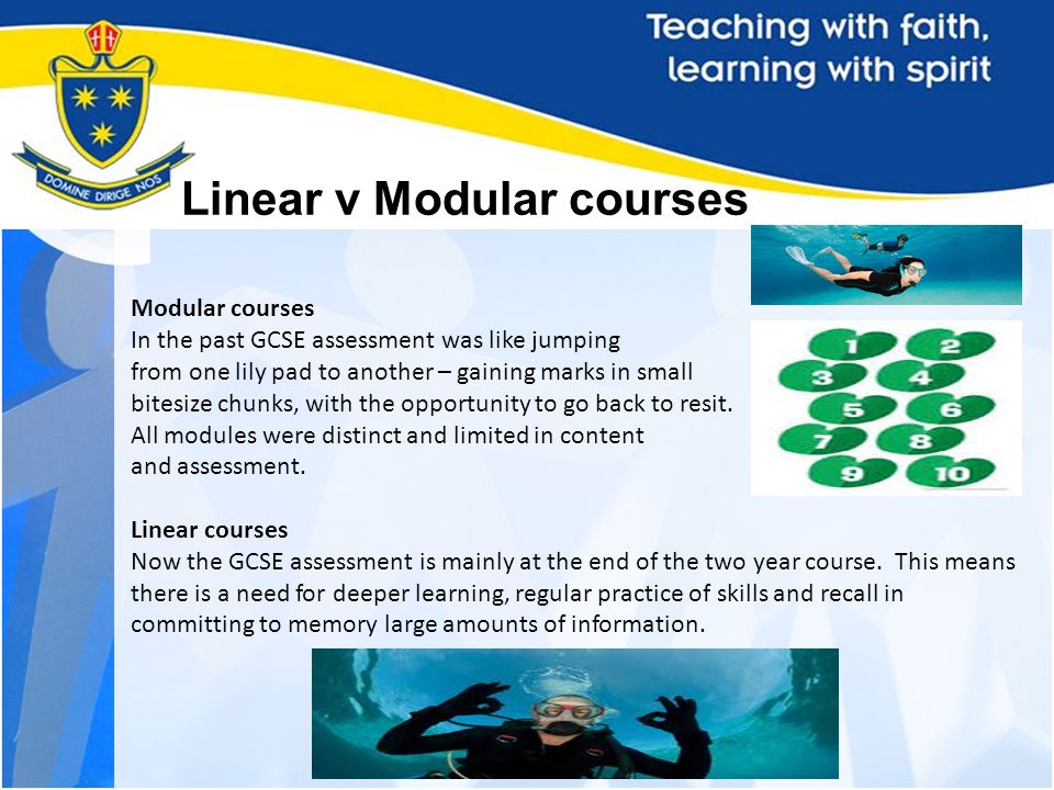 Modular v linear courses