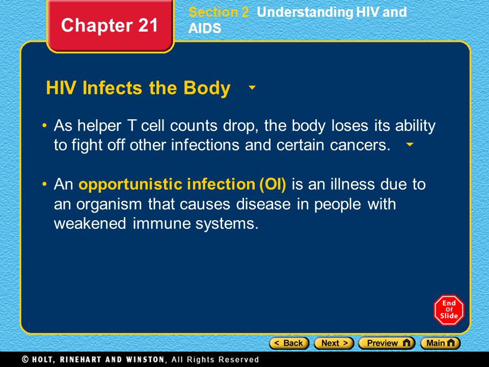 Chapter 21 HIV Infects the Body