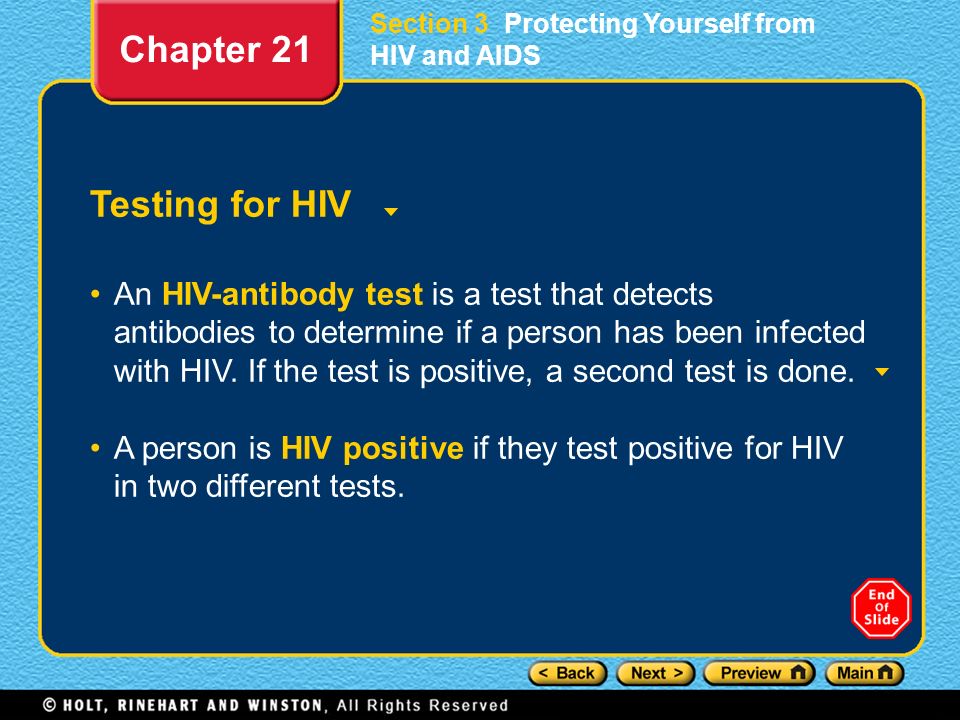 Chapter 21 Testing for HIV