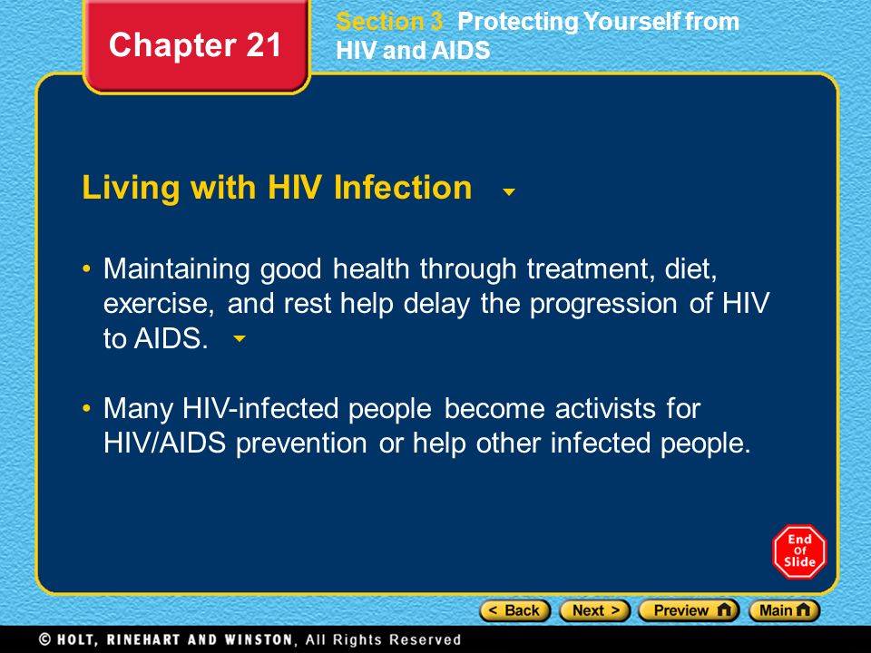 Living with HIV Infection