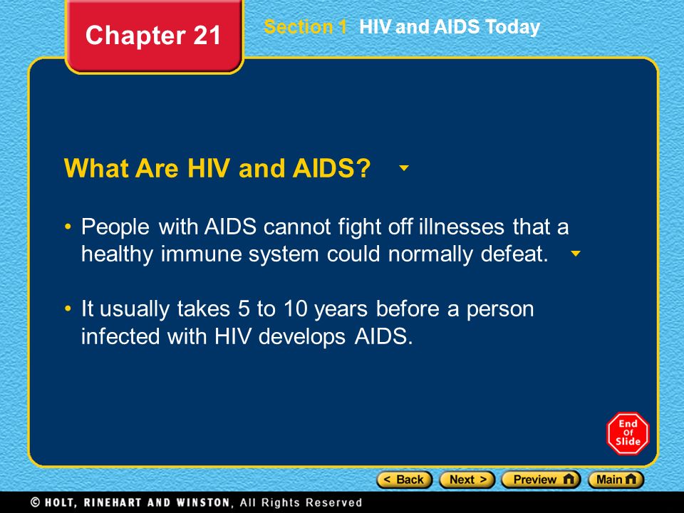 Chapter 21 What Are HIV and AIDS