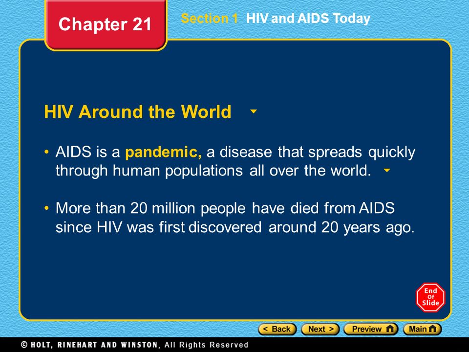 Chapter 21 HIV Around the World