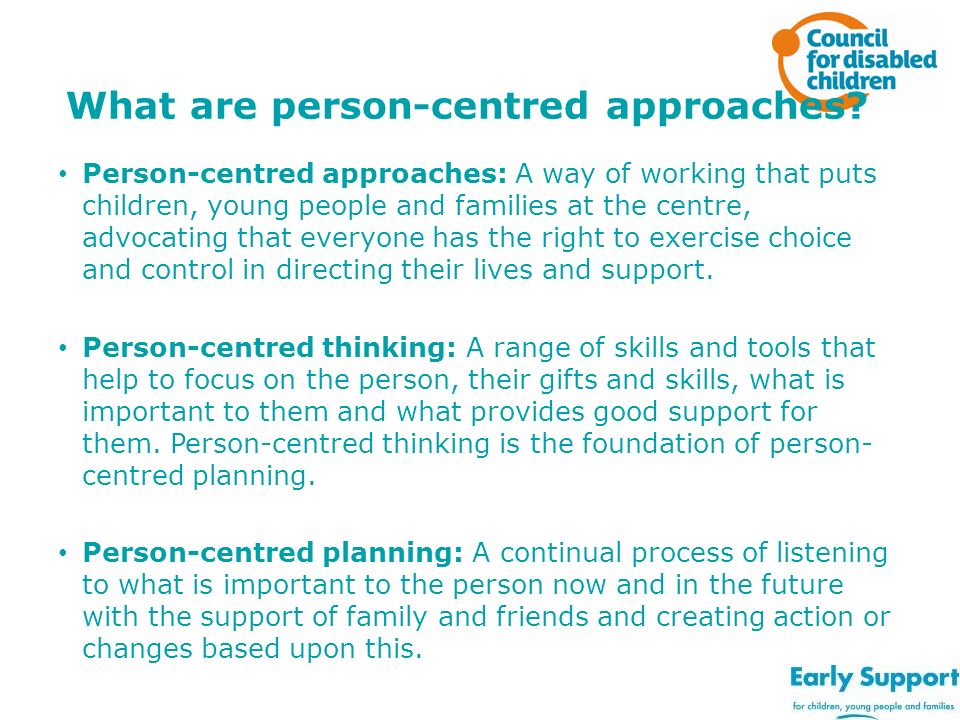 What are person-centred approaches