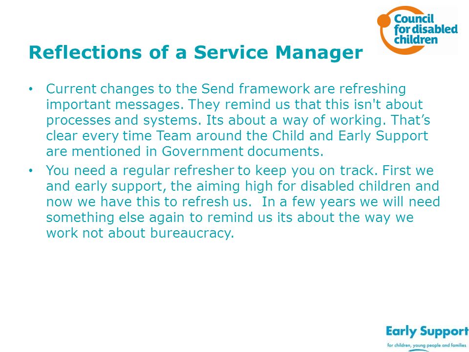 Reflections of a Service Manager