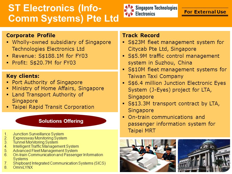 St Electronics Info Comm Organisation Chart