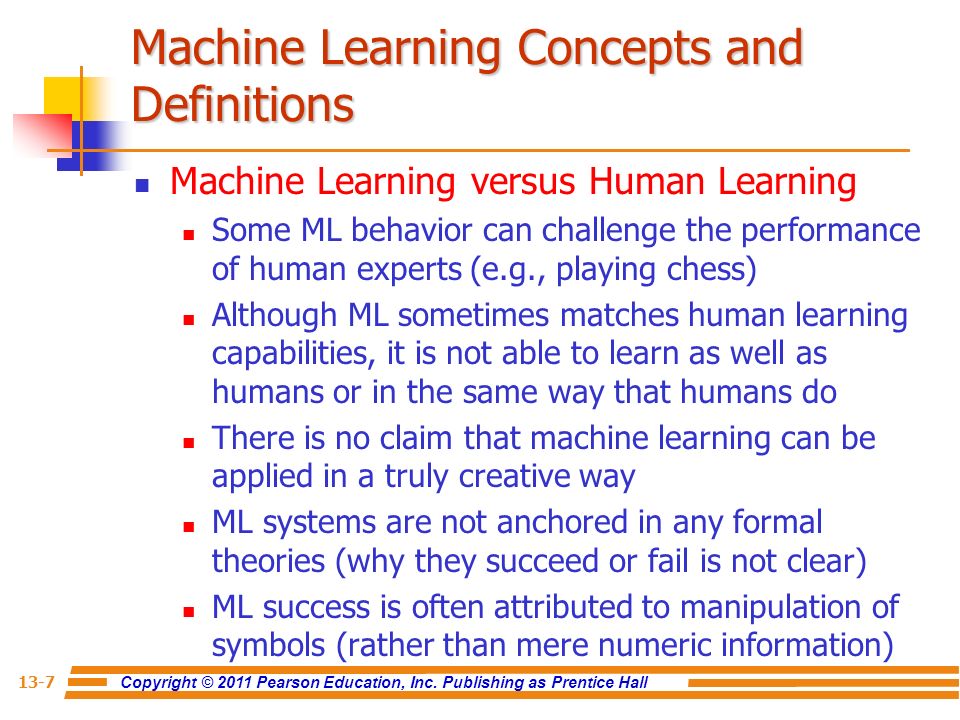 Machine Learning Concepts and Definitions