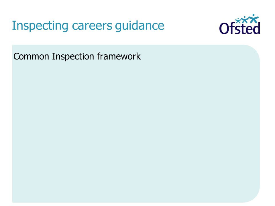 Inspecting careers guidance