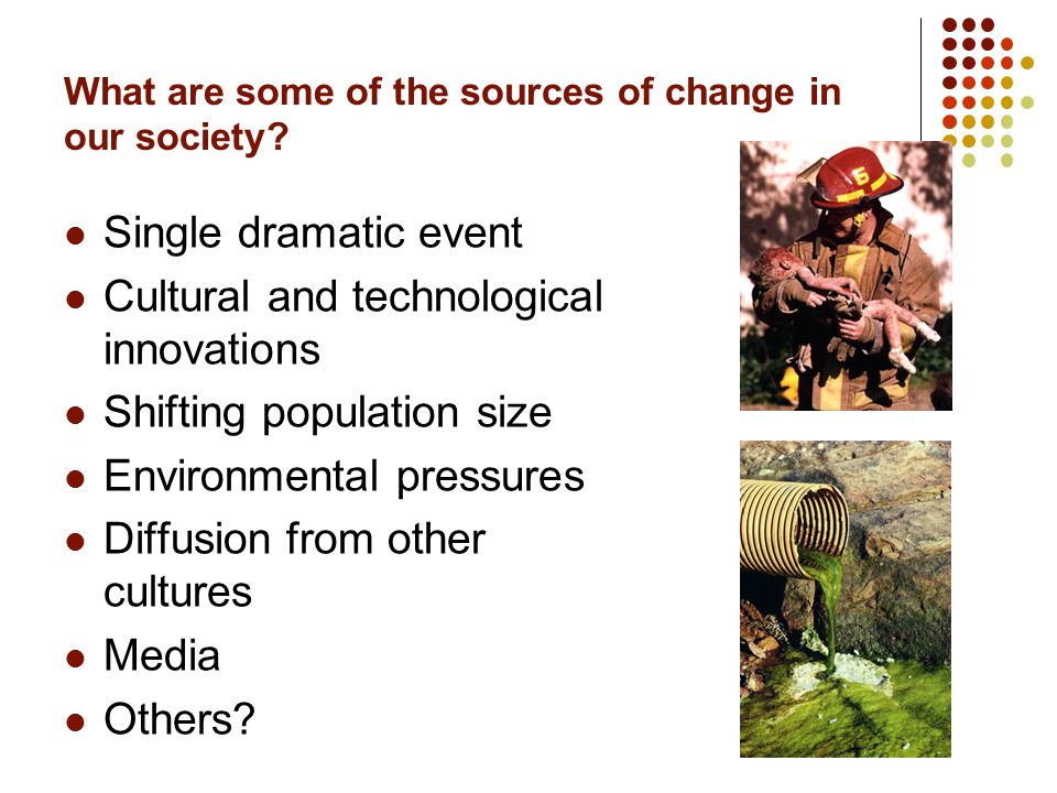 sources of change in society