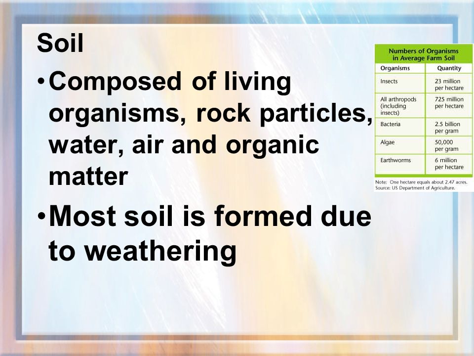 Most soil is formed due to weathering