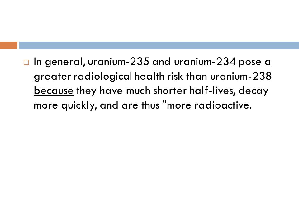 Life uranium 235 half Uranium 234