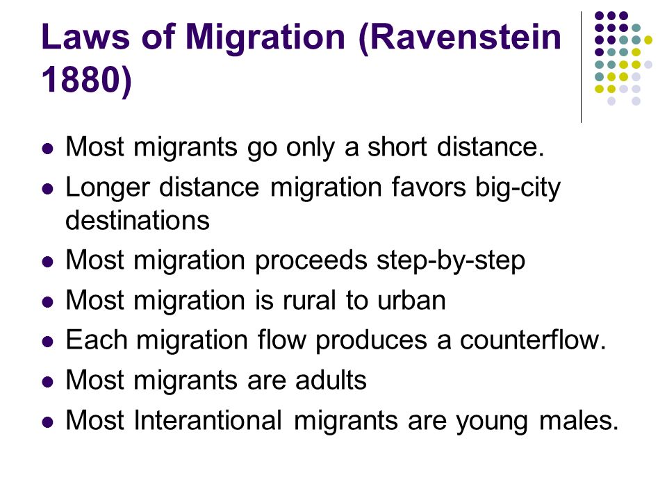 ravensteins laws of migration