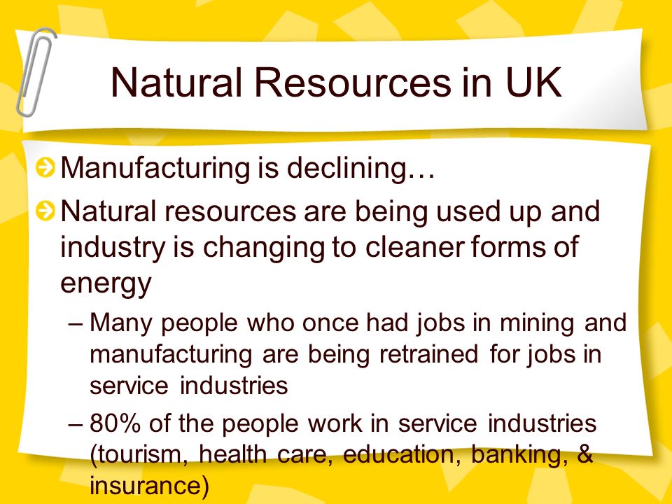 Natural Resources in UK
