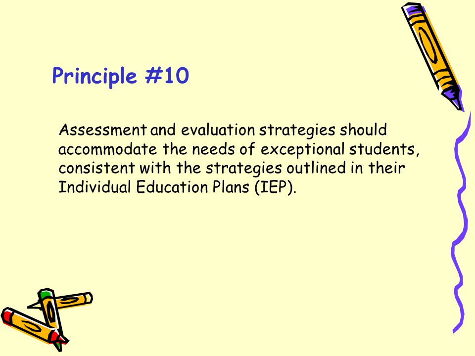 Principle #10
