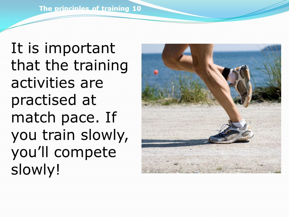 The principles of training 10