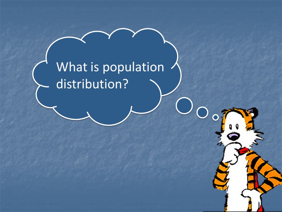 What is population distribution