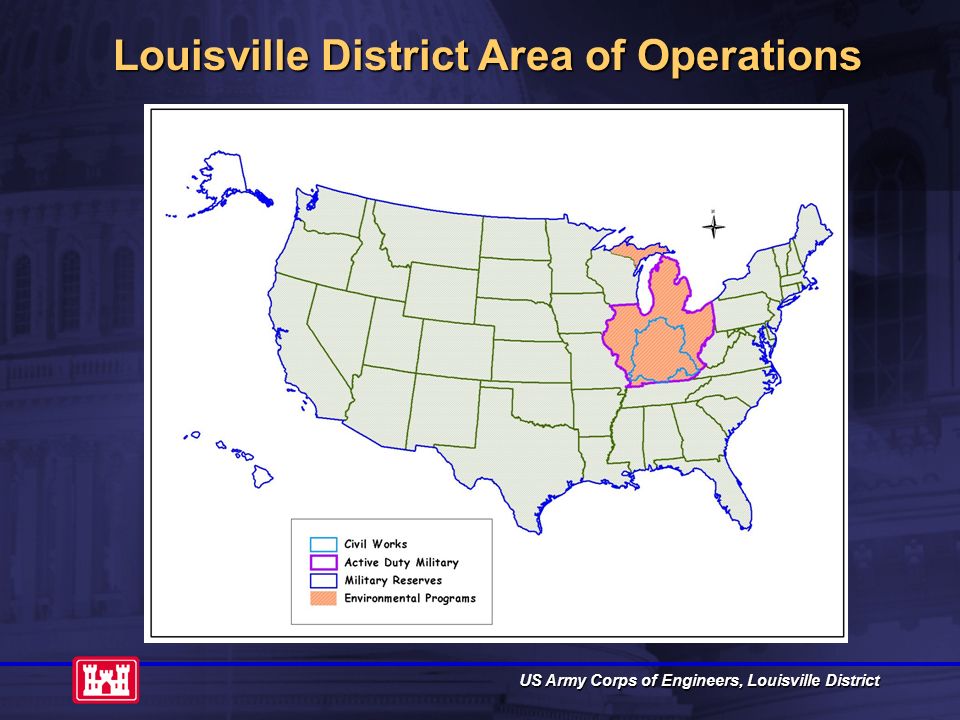 Louisville District Area of Operations.