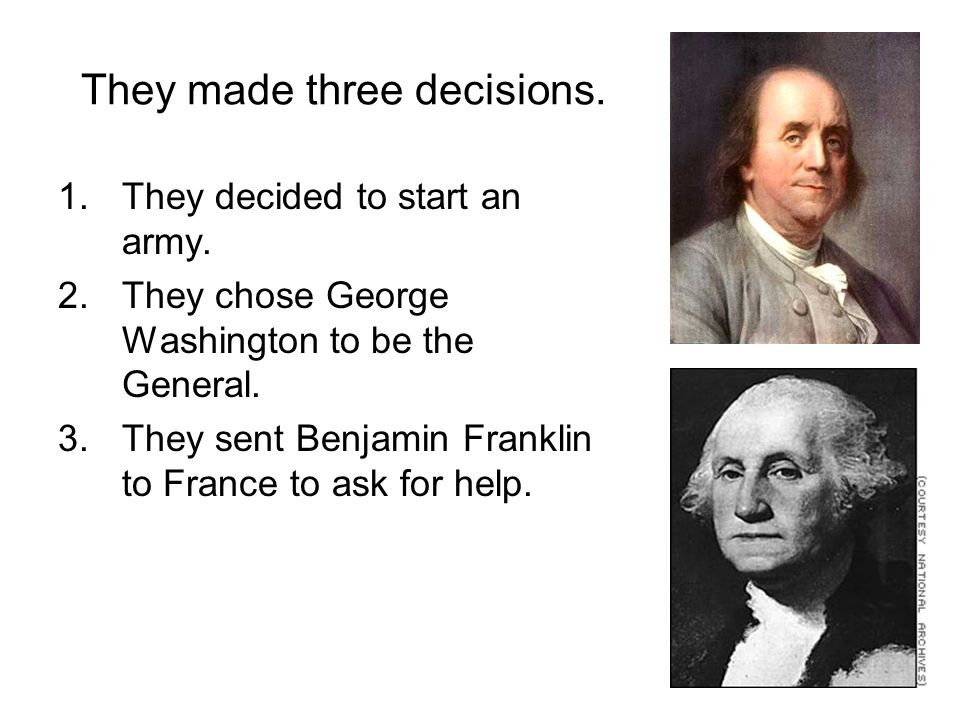 They made three decisions.