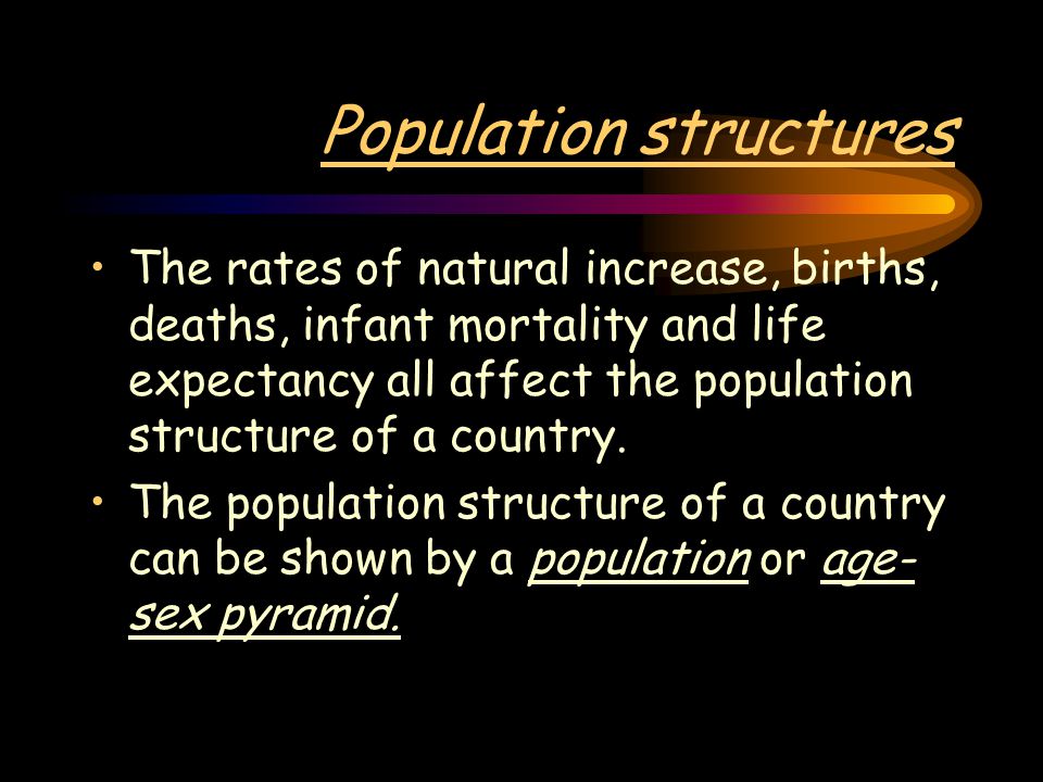 Population structures