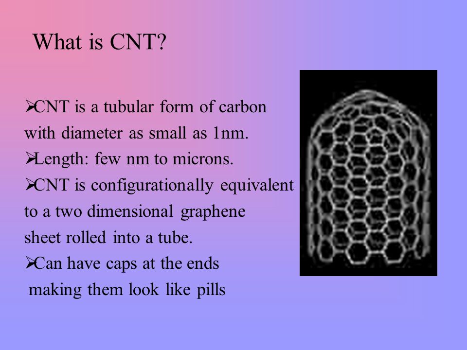 Carbon Nanotube Cnt Process Application Ppt Video Online Download