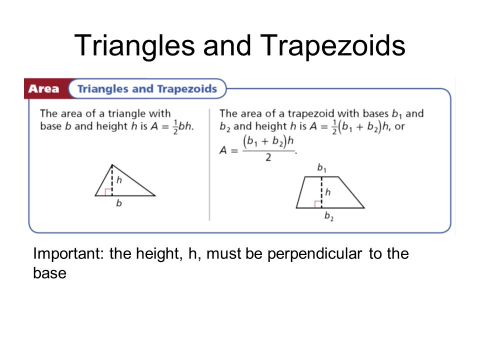 Triangles and Trapezoids
