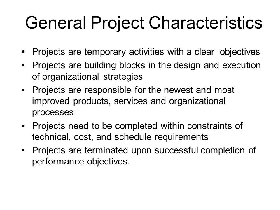 Project Management  Characteristics of Project - GeeksforGeeks