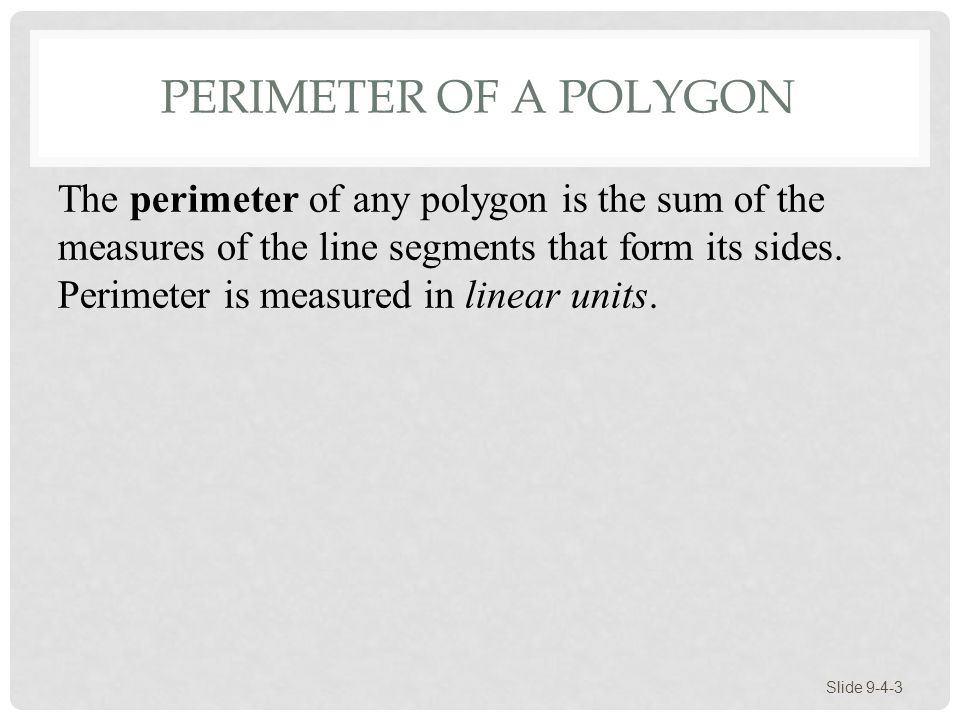 Perimeter of a Polygon
