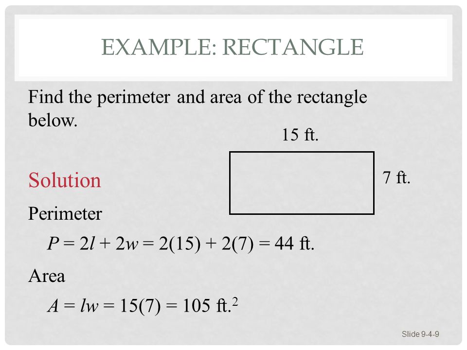Example: Rectangle Solution
