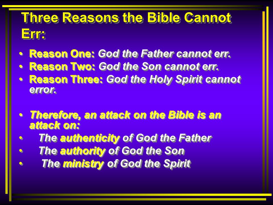 The Bible: Are There Errors?. - ppt download