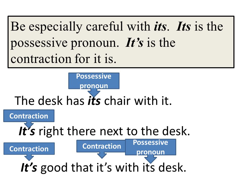 The desk has its chair with it.