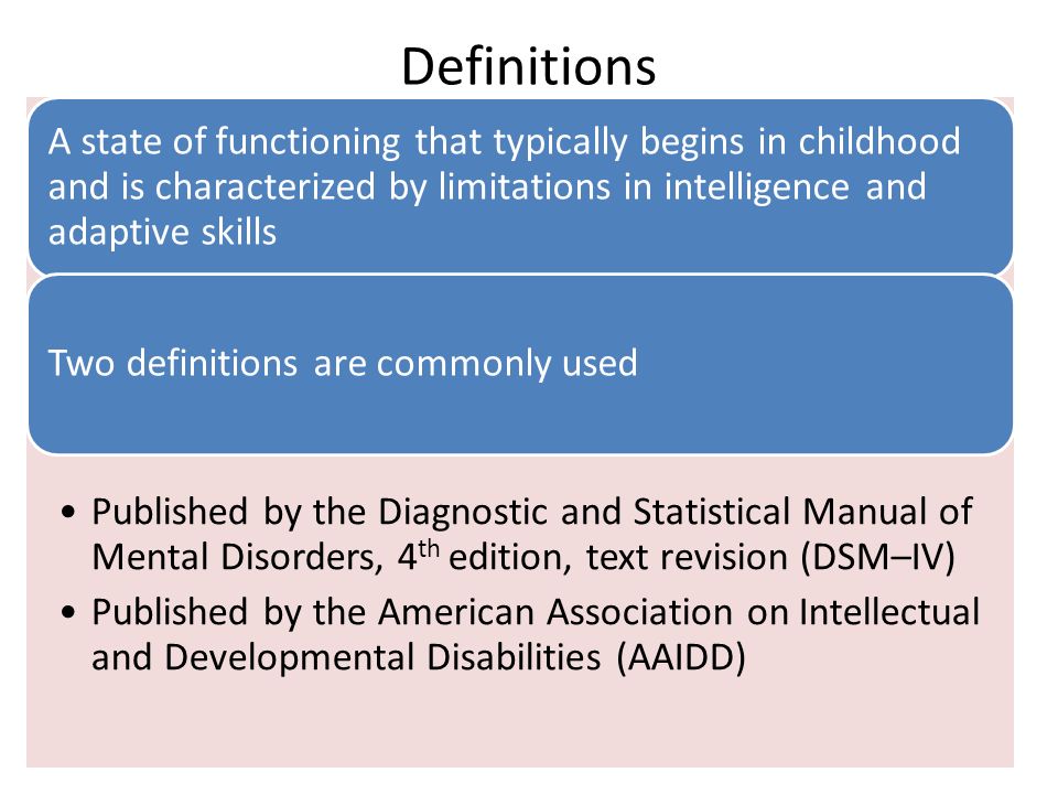 Intellectual Disability Mental Retardation Mental Handicap Ppt Video Online Download