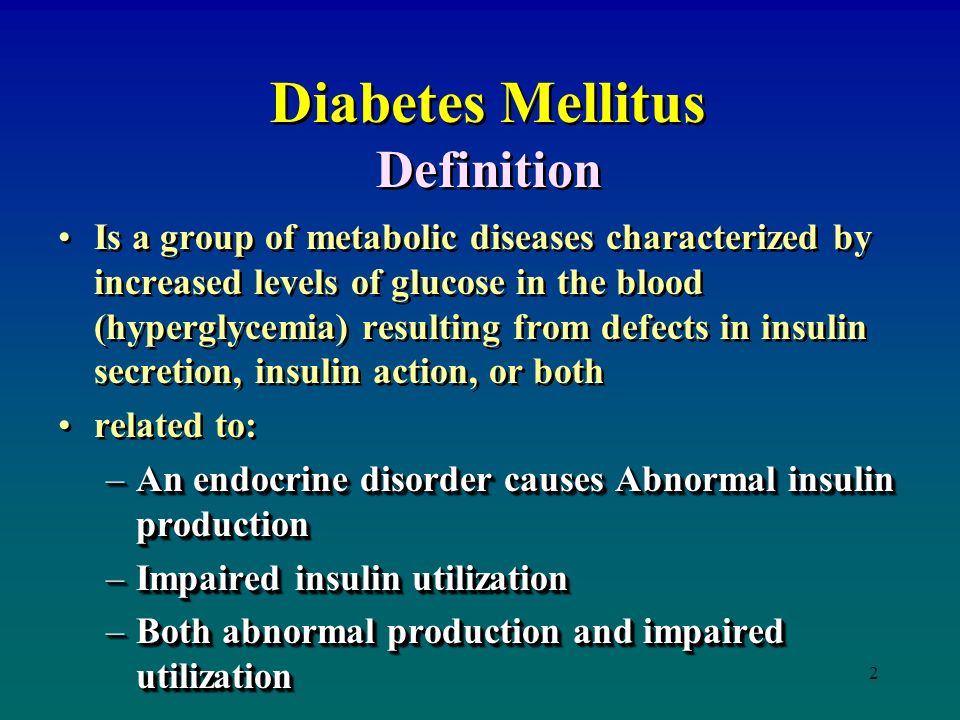 insulin dependent diabetes mellitus ppt