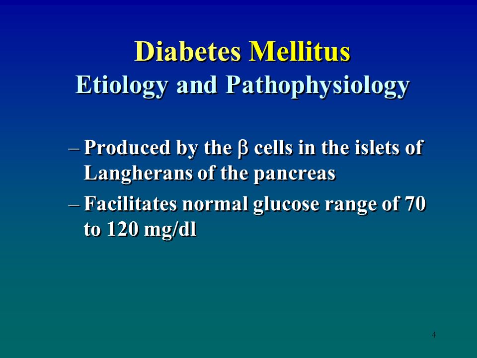 diabetes mellitus normal