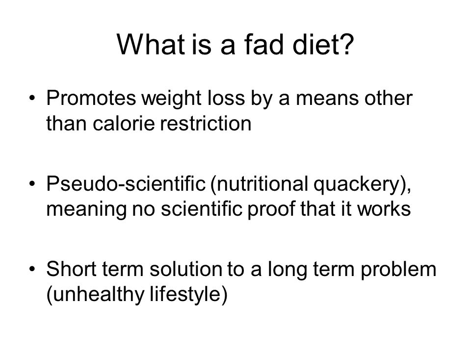 definition of fad diet definition of sugar