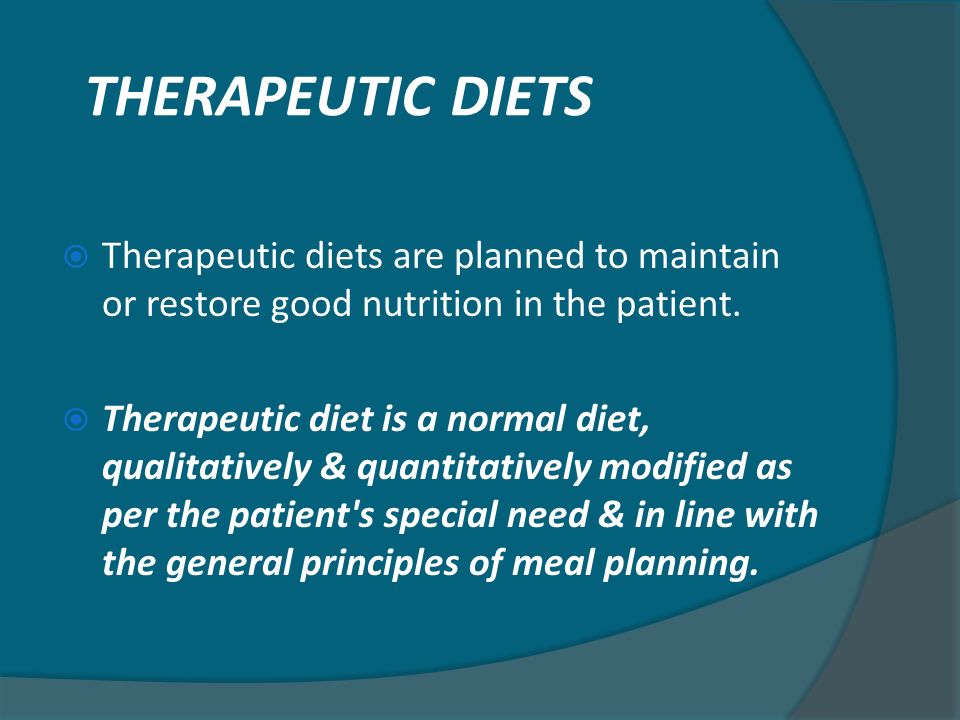 Flow Chart Of Normal And Therapeutic Diets